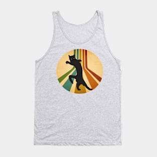 Retro Dancing Black Cat Tank Top